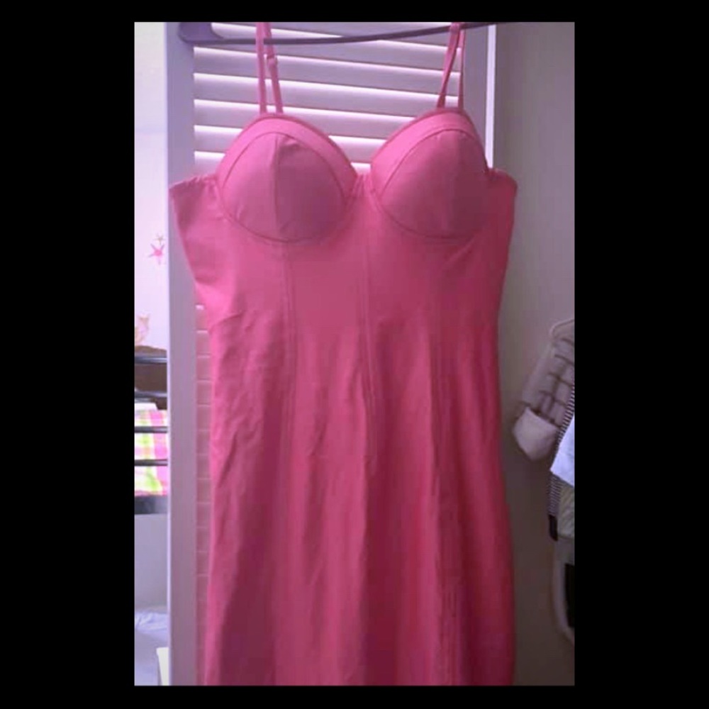 Midi pink dress